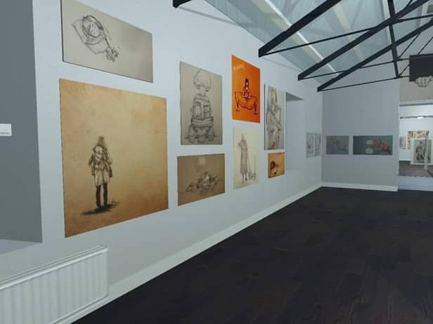 The virtual gallery.