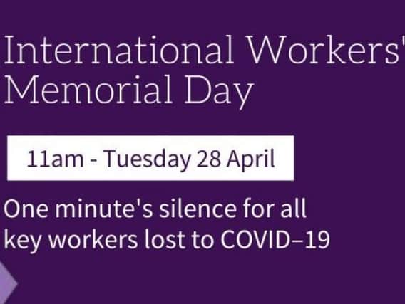 A minute's silence will take place at 11am.