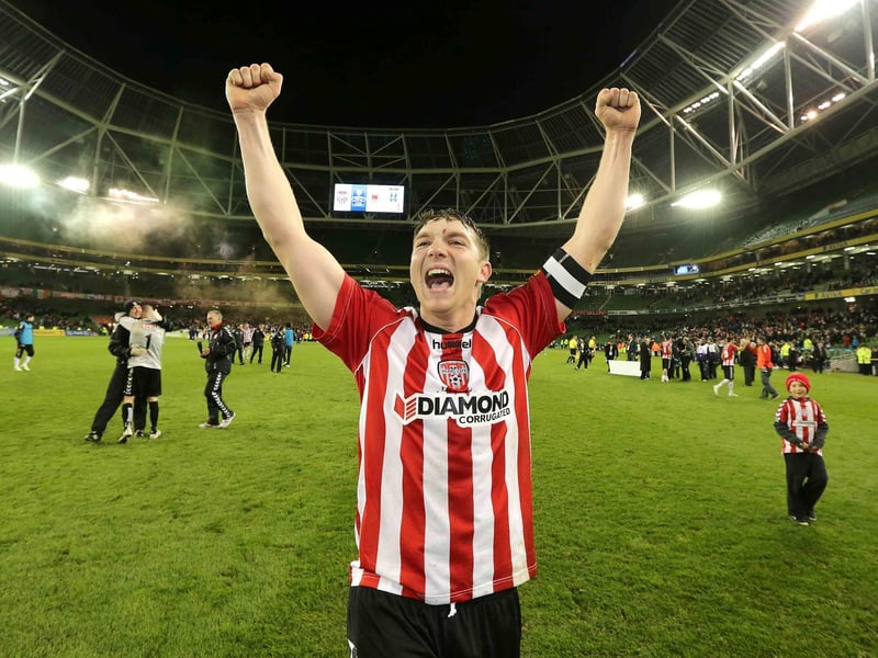 The club's current assistant boss made a total of 302 competitive appearances in almost 12 years at the club. Won two FAI Cups with the club and four League Cups.