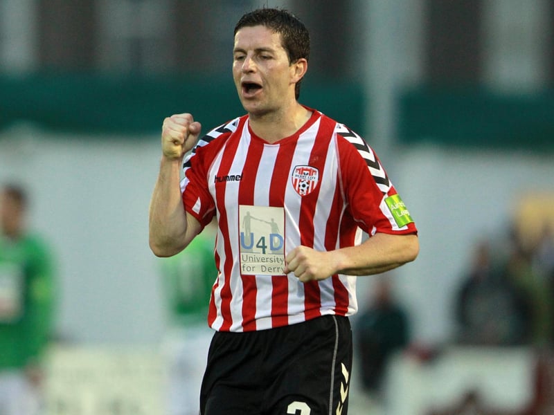 The right-back played over 500 competitive games for Derry in a distinguished career on Foyleside, picking up two FAI Cup winners' medals along the way. While his career highlights will no doubt have come in the previous decade, he was still a key member of the 2010 side which clinched promotion.