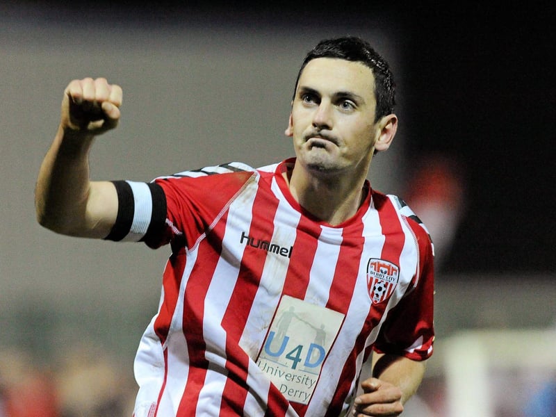 The late Greencastle man was a prolific striker for the Candy Stripes from 2003 to 2012. He remains the club's all-time top goalscorer with 114 goals in 209 appearances. Derry have retired the No.18 jersey in his honour.