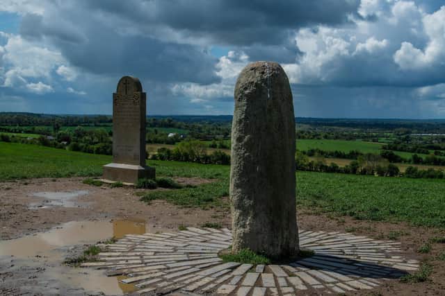 The Lia Fáil (Stone of Destiny) on the Hill of Tara where Irish High Kings were crowned. Picture by Rob Hurson via Flikr.com (CC BY-SA 2.0)