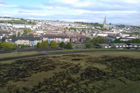 The scorched green at Fahan Street as pictured on Thursday morning.