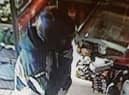 An image of the motorcyclist released by the PSNI.
