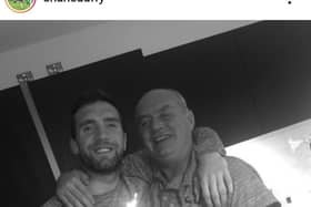 Shane Duffy and his dad, Brian who tragically passed away yesterday, aged 53.