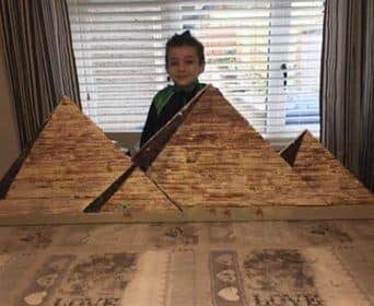 Caolan Doran from P5 took his Ancient Egyptian project to a whole new level