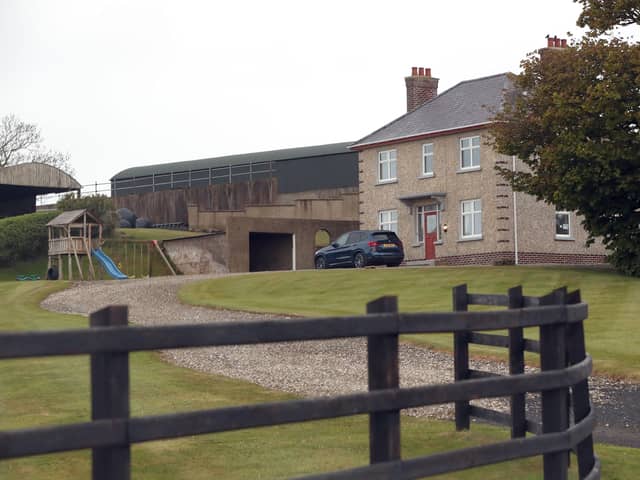 The farm on the Whitepark road, Ballycastle where a mother and daughter where killed in a crash involving a quad machine and a tractor on Tuesday evening
