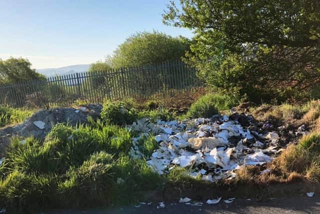 Indiscriminate dumping in the city's rural hinterland.