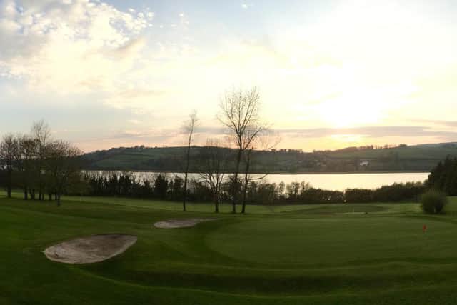 A view of the 18th hole at City of Derry as the course prepares to open alongside all golf across Northern Ireland this morning.