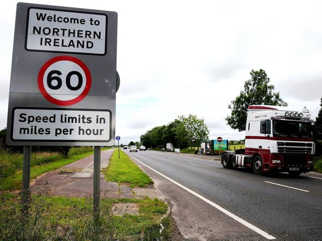 The British government has admitted that there will have to be some checks on goods between Northern Ireland and Great Britain that are likely to enter the European Union's single market.