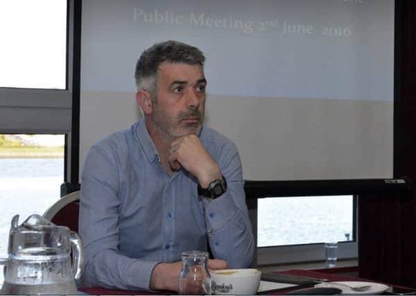 Tommy Canning, Head of Treatment at the Northlands pictured previously at a public meeting.