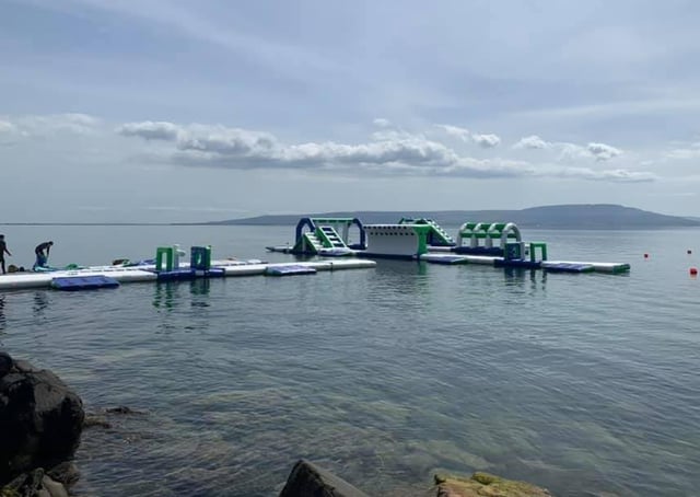 The water park under construction this week.