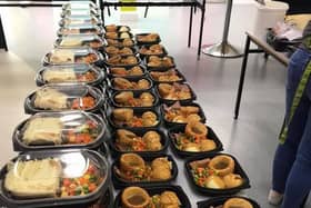 Meals were delivered across the city.