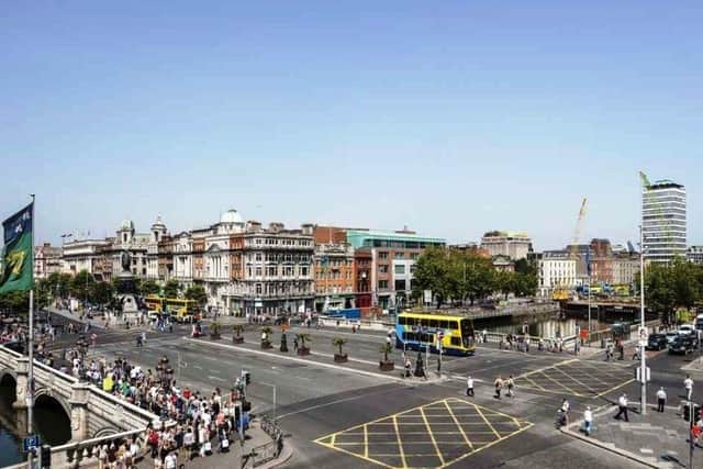 MODERN TIMES... O'Connell Bridge.