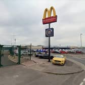McDonalds drive thru, Strand Road.