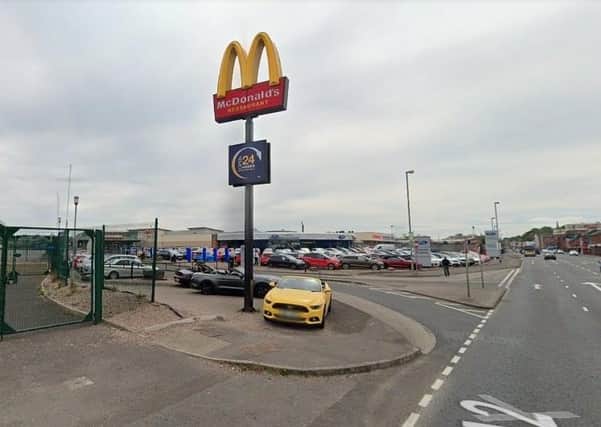McDonalds drive thru, Strand Road.