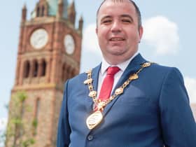SDLP Councillor Brian Tierney who has been elected the new Mayor of Derry City and Strabane District Council. Picture Martin McKeown. 01.06.20