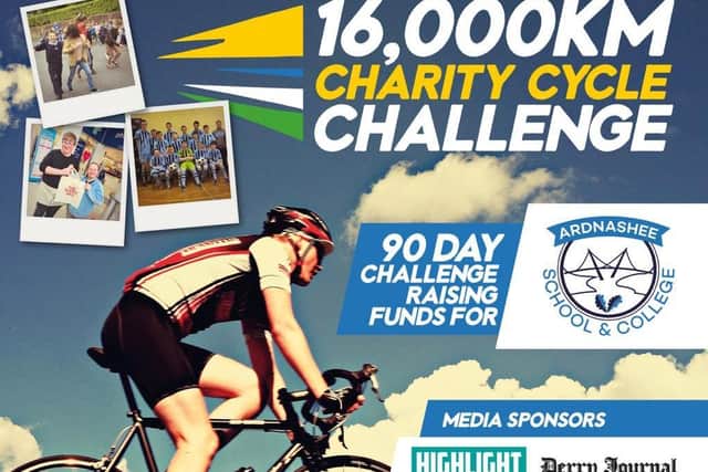 The Charity cycle is sponsored by Just Vape, Pro Gym, Wicked Vapours, The Mindset Junkie, Liquid State e-cig shop, The Fitness Box, Pro Gym, With Love Recipes, We Do It All Maintenance and media sponsors, Derry Journal and Highlight Magazine.