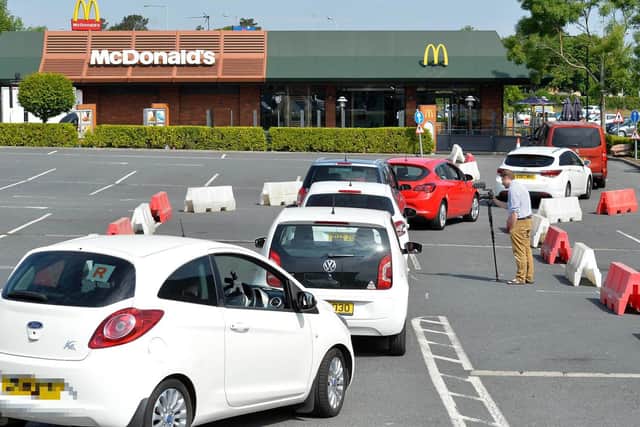 McDonald's drive thru in Bangor. (Photo: Presseye)