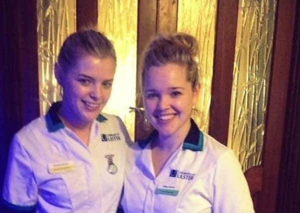 Sisters and nurses Danielle Harkin and Aisling Quinn.