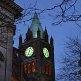 Guildhall clock to turn yellow.