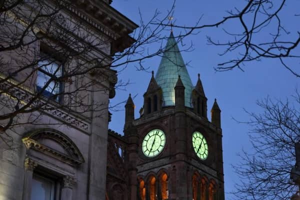 Guildhall clock to turn yellow.