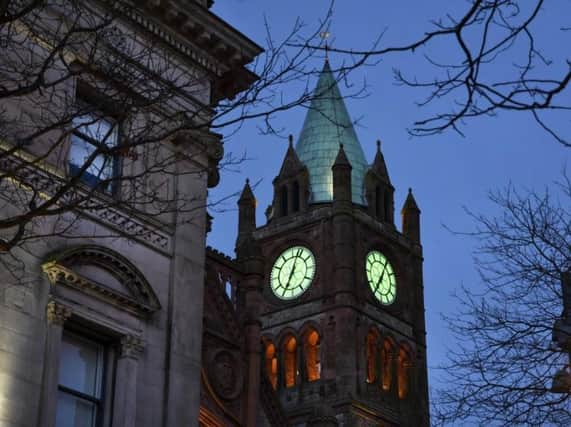 Guildhall clock to turn yellow.