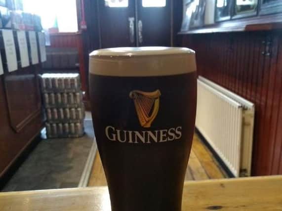 A pint ready for delivery from Bennigan's Bar in Derry.