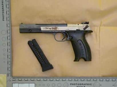 Gun used in Lyra McKees murder.