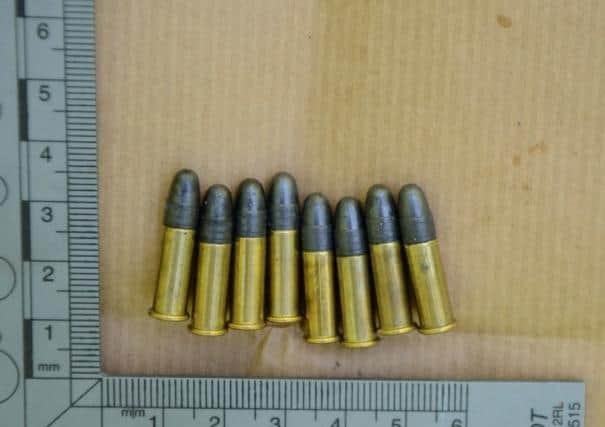 Bullets recovered with gun last weekend