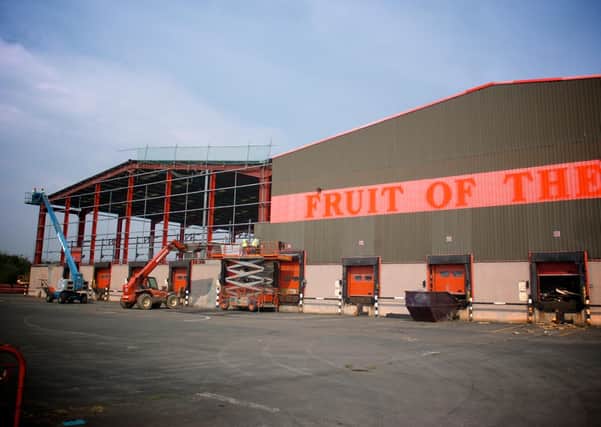 Fruit of the Loom was previously located on the site.