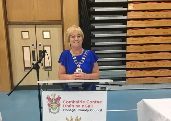 The new Cathaoirleach of Donegal, Councillor Rena Donaghey.