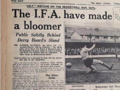 How the 'Journal' reported the controversy surrounding Derry's second leg against Anderlecht.