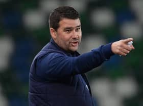Linfield manager David Healy. Pic by Pacemaker.