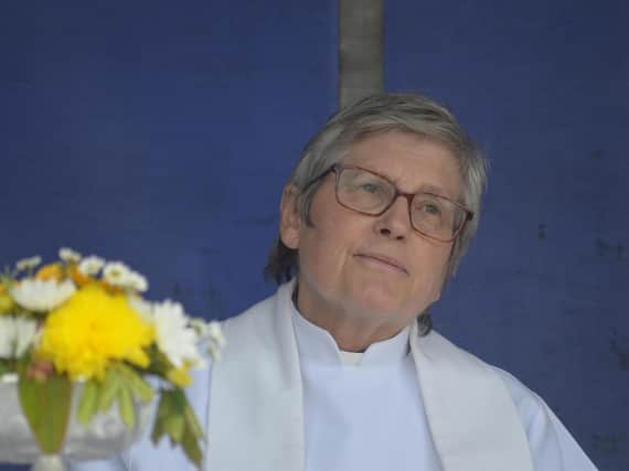 Rev. Katie McAteer, who is the first woman in almost 400 years to be appointed a Canon of St. Columb's Cathedral