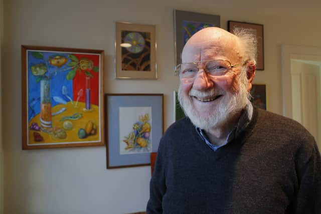 William C. Campbell, a parasitologist and RISE Associate with Drew University,  shortly after learning that he was a co-winner of the Nobel Prize for medicine.