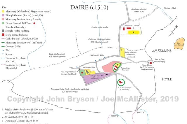 1510... ‘The Bryson Map’ of ‘Daire’.