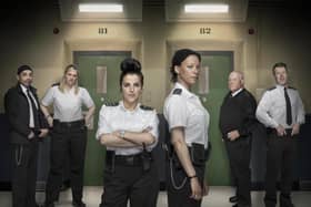 Jamie-Lee O'Donnell alongside the rest of the cast of the new TV series.