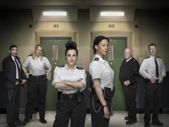 Jamie-Lee O'Donnell alongside the rest of the cast of the new TV series.