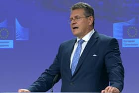 Maroš Šefčovič, speaking this evening.