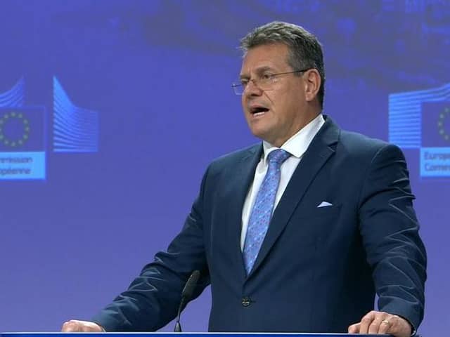 Maroš Šefčovič, speaking this evening.