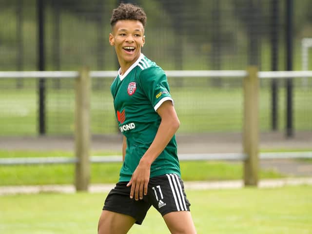 Top Derry City prospect Trent Kone Doherty will represent Republic of Ireland in the Victory Shield tournament next week.