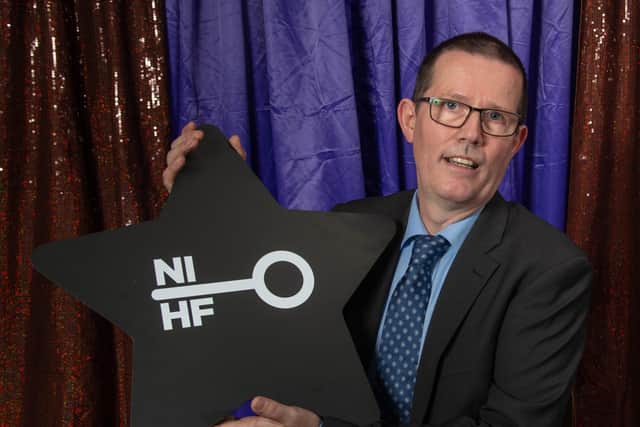John O'Doherty from Da Vinci's Hotel wins Hotel and Hospitality Hero Award.