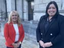 Foyle MLA Ciara Ferguson with  the Communities Minister Deirdre Hargey