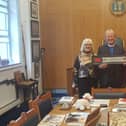 Rev David Latimer, with his wife Margaret and daughter Joanne, receiving the Freedom of the City of London