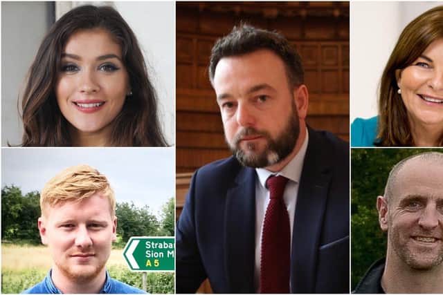 Colum Eastwood (centre) has announced a new front bench team shake up with key roles for, (left) Cara Hunter, East Derry MLA and Danniel Crossan, West Tyrone MLA and Foyle MLAs Sinead McLaughlin and Mark H Durkan (right).
