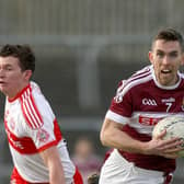 Banagher lost Darragh McCloskey to a red card against Dungiven.
