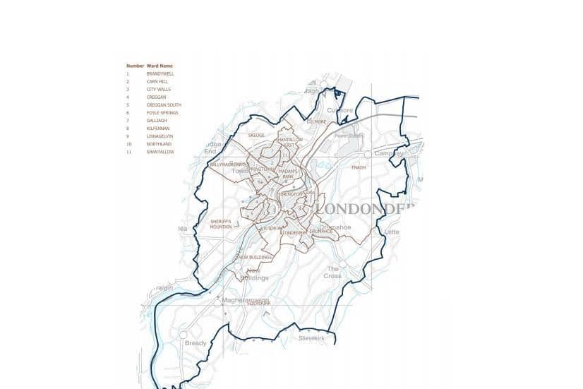 The proposed new Foyle constituency.