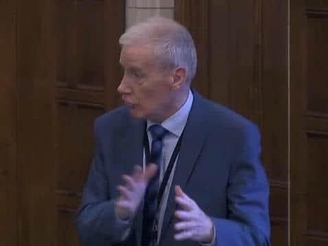Gregory Campbell at Westminster this week.