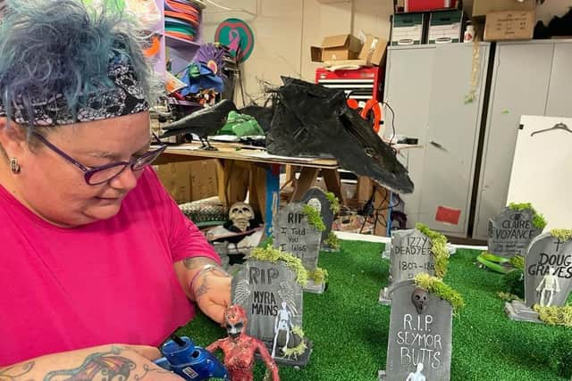 Mini Graveyard maker Seanna McLaughlin
